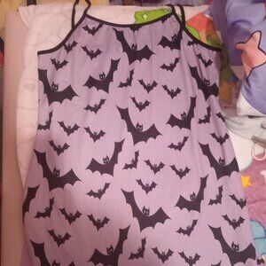Purple Bat Mini Dress (Size Large)